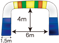 エアーアーチ6m販売レンタル