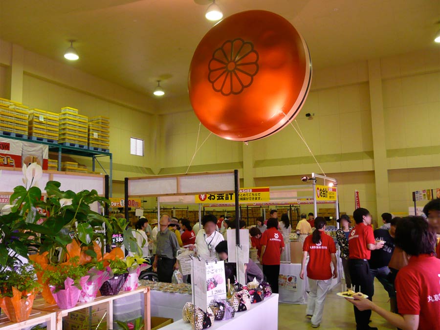 展示会ブースバルーン装飾施工例