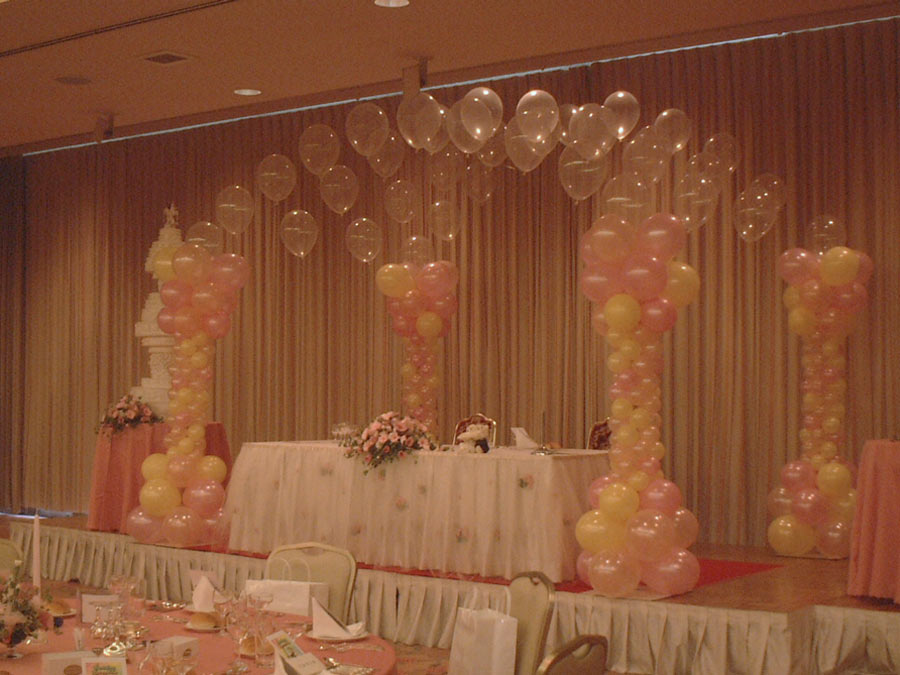 ウェデイングバルーンデコレーション｜現場施工例