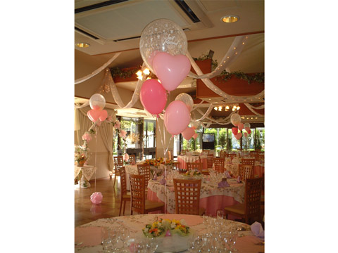 ウェデイング風船装飾｜現場施工例