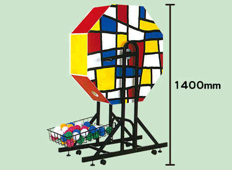 ジャンボガラポン・キューブ柄/模擬店・縁日用品