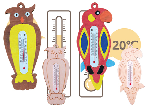 木製絵付け温度計作り/手作りキット