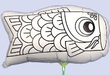 バルーンこいのぼり作り