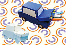 車の小物入れ作り