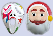 仮装マスク作り