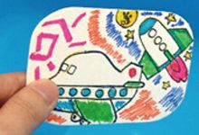 お絵かきエコスポンジ作り