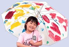 お絵かきビニール傘作り