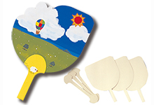 再生紙うちわ作り