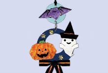 ハロウィンリース作り