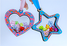 シャカシャカキーホルダー作り