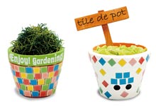 タイルＤＥポット作り