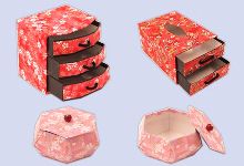 和紙の小物入れ作り