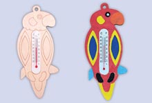 木製絵付け温度計作り